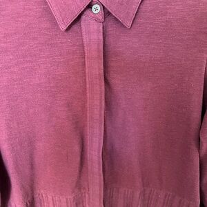 Fat Face Maroon Textured Shirt